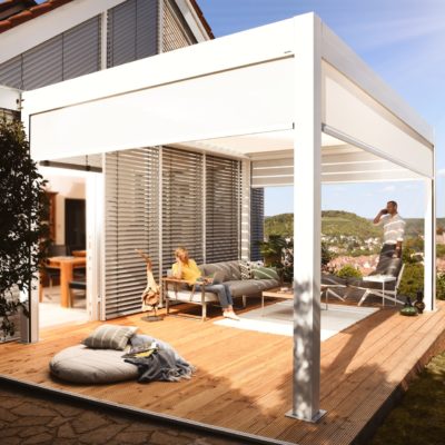 Hochwertiges Lamellendach Lamellendach - Sonnenschutz für die Terrasse, Garten